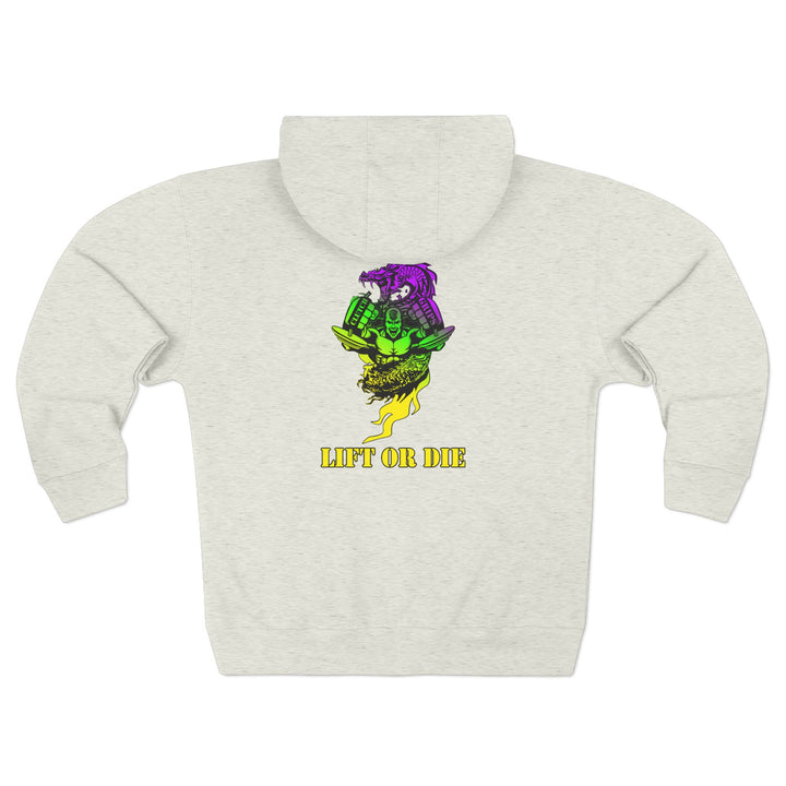 CG MAC SNAP DRAGON YELLOW GREEN PURPLE /LIFT OR DIE ZIP UP
