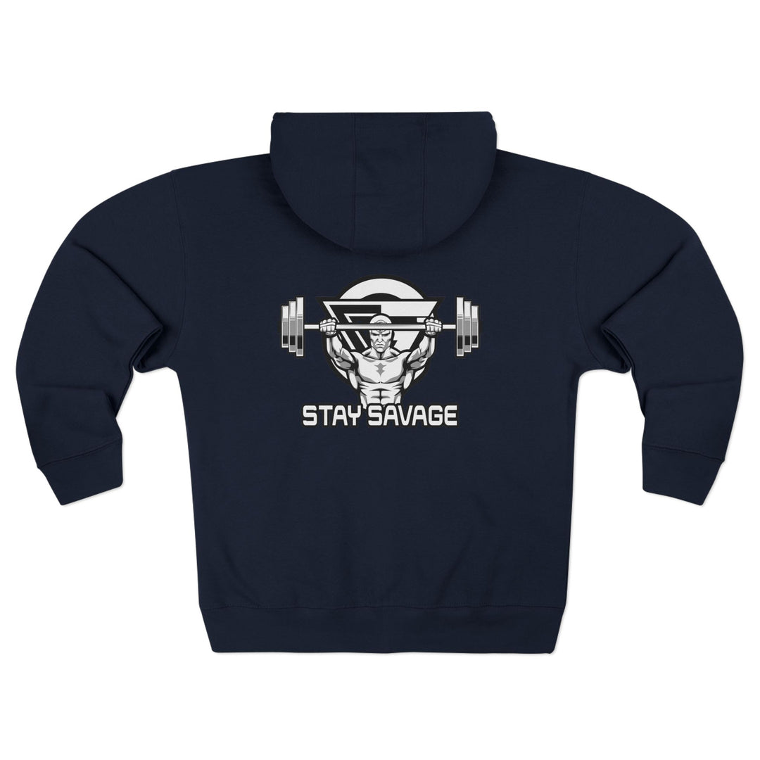ENTER THE MAC BLACK WHITE/STAY SAVAGE ZIP UP