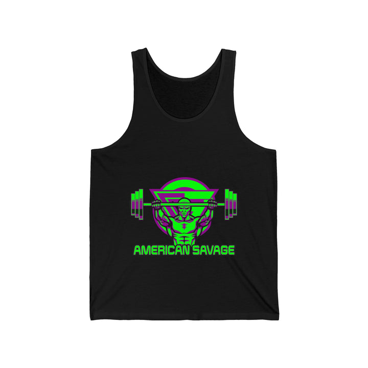 ENTER THE MAC PURPLE GREEN TANK/AMERICAN SAVAGE