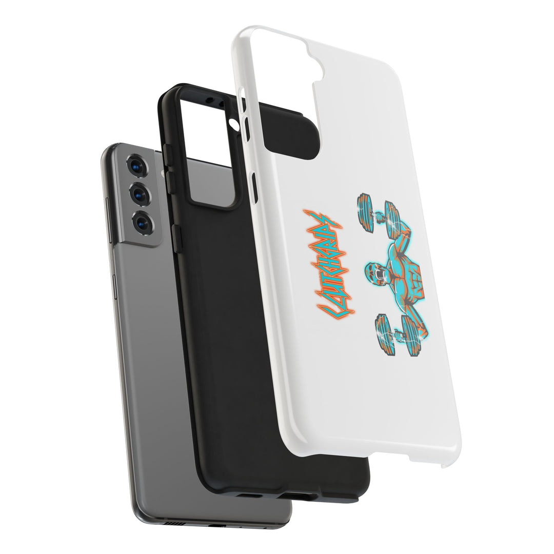 RIDE THE LIGHTNING MIAMI COLORS AQUA ORANGE PHONE CASE/CLUTCHGRIPS