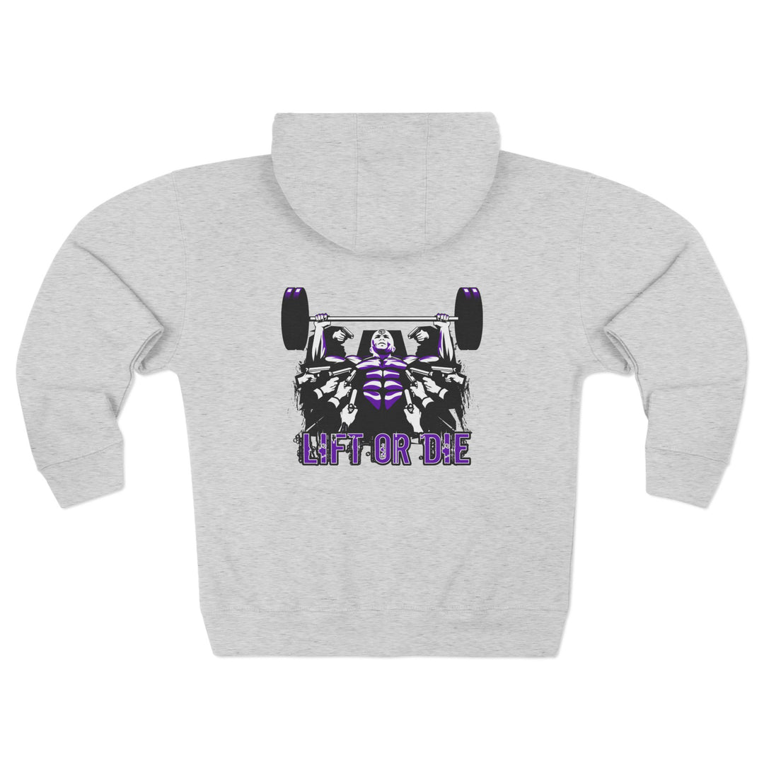 MACK WICK LIFT  PURPLE WHITE /LIFT OR DIE ZIP UP