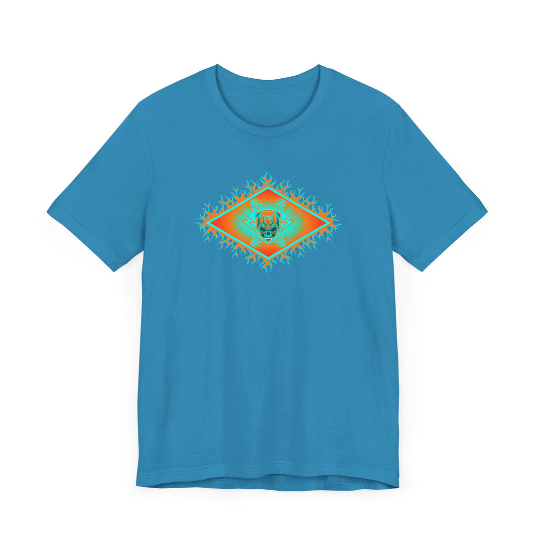 MIAMI AQUA ORANGE DIAMOND SKULLATOR DOUBLE BELL