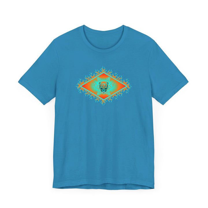 MIAMI AQUA ORANGE DIAMOND SKULLATOR DOUBLE BELL