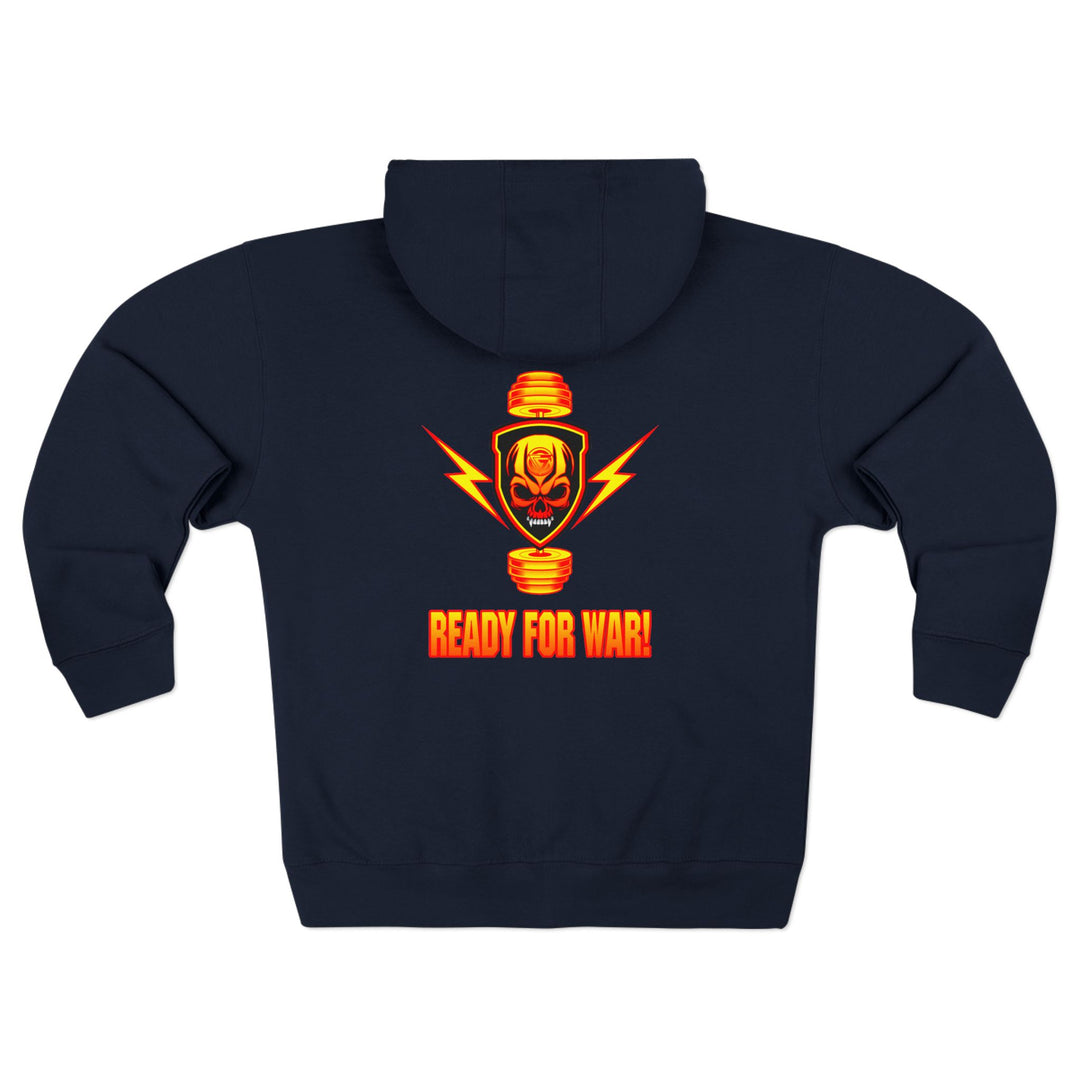 CG SGL SKULL BELL RED GOLD/READY FOR WAR ZIP UP