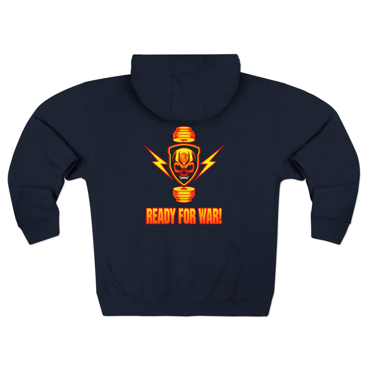 CG SGL SKULL BELL RED GOLD/READY FOR WAR ZIP UP