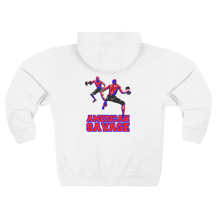 CG STAND OFF RED BLUE /AMERICAN SAVAGE ZIP UP