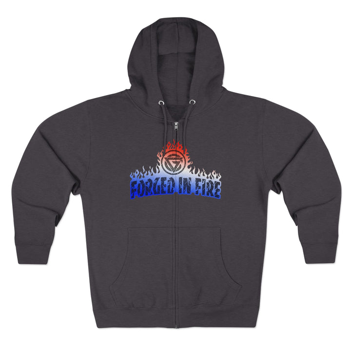 CG AMERICAN WARRIORS RED WHITE BLUE FADE /AMERICAN SAVAGE ZIP UP