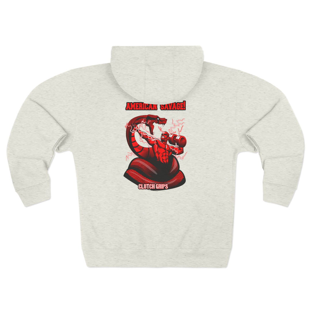 MAC VS SNAKE RED /AMERICAN SAVAGE ZIP UP