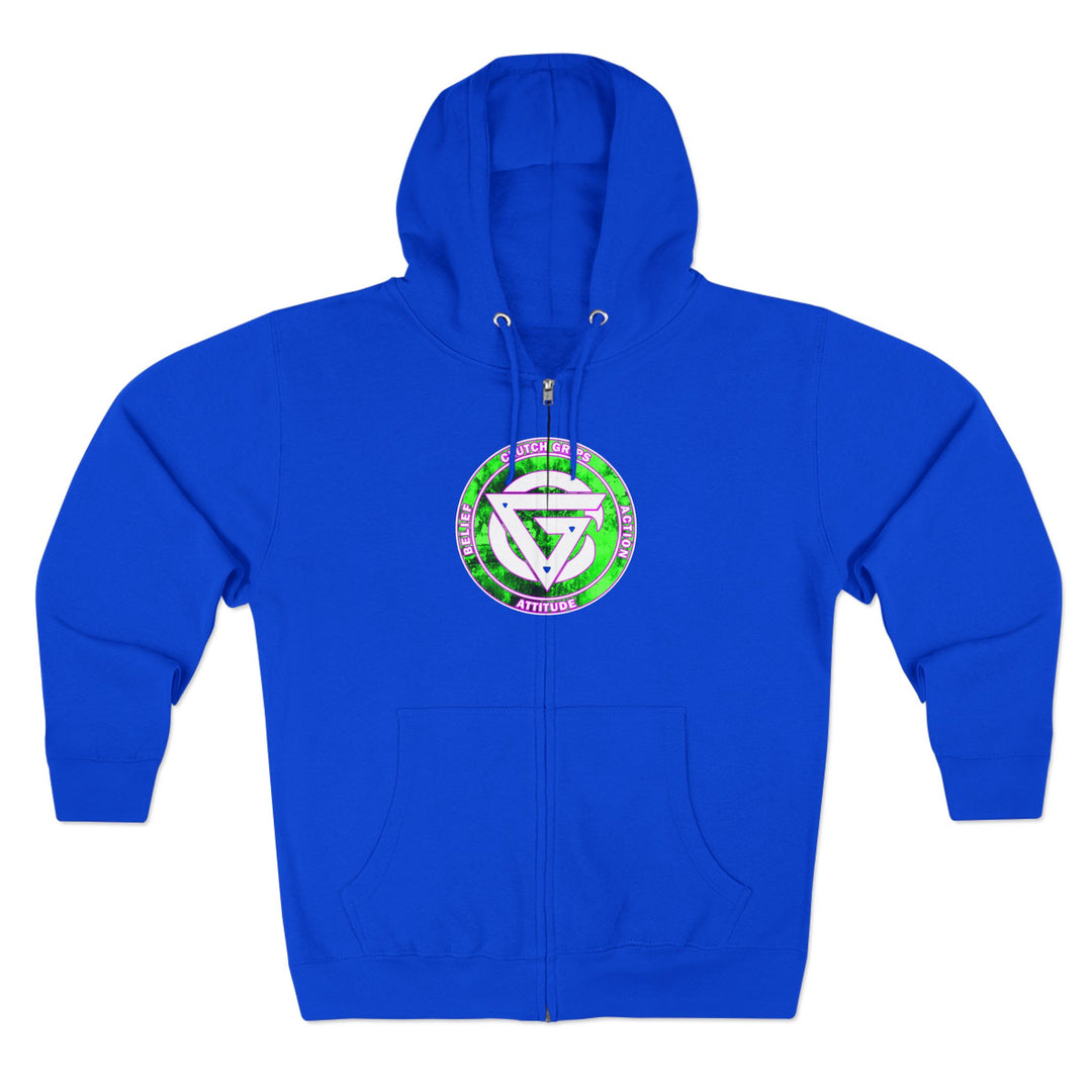 LIONHEART GREEN PINKISH PURPLE/STAY SAVAGE ZIP UP