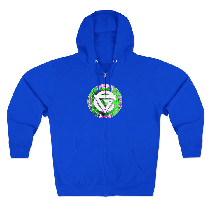 LIONHEART GREEN PINKISH PURPLE/STAY SAVAGE ZIP UP