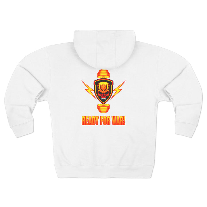 CG SGL SKULL BELL RED GOLD/READY FOR WAR ZIP UP