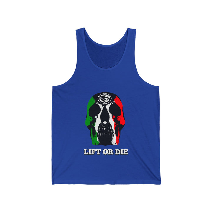 SKULLATOR TANK RED WHITE GREEN /LIFT OR DIE