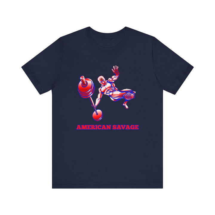 MAC-JUMP RED WHITE BLUE LARGE PICTURE ON THIS ONE /AMERICAN SAVAGE