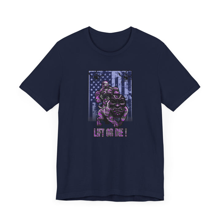 ANGRY DOG PURPLE CAMO FLAG/LIFT OR DIE