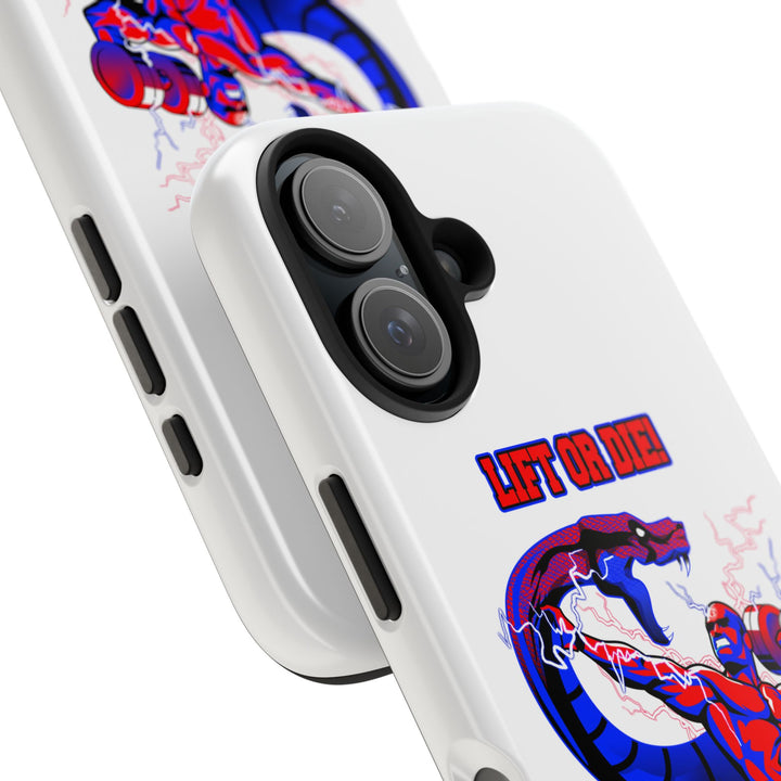 MAC VS SNAKE PHONE CASE RED BLUE /LIFT OR DIE