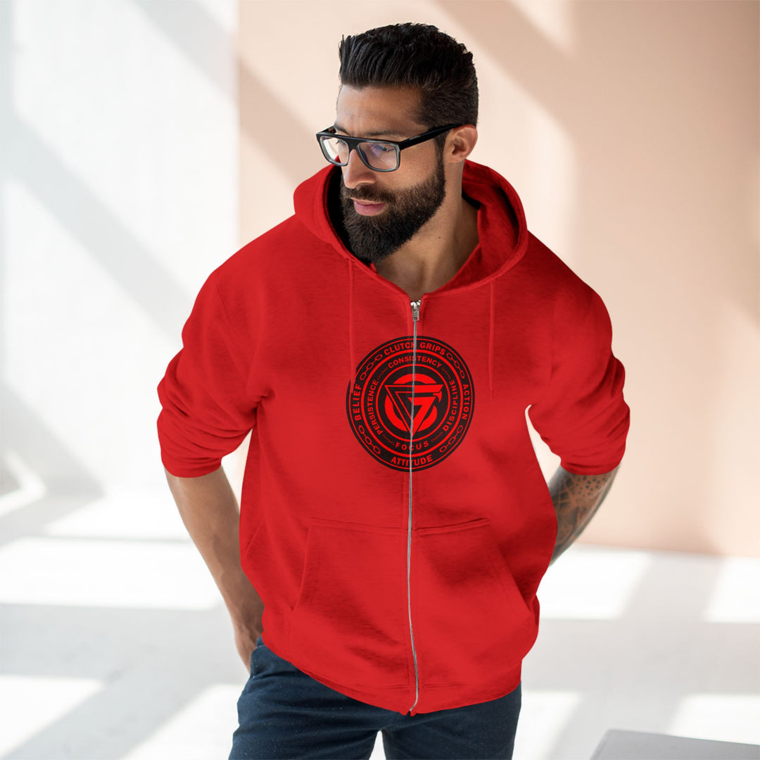 MAC VS SNAKE RED /READY FOR WAR ZIP UP