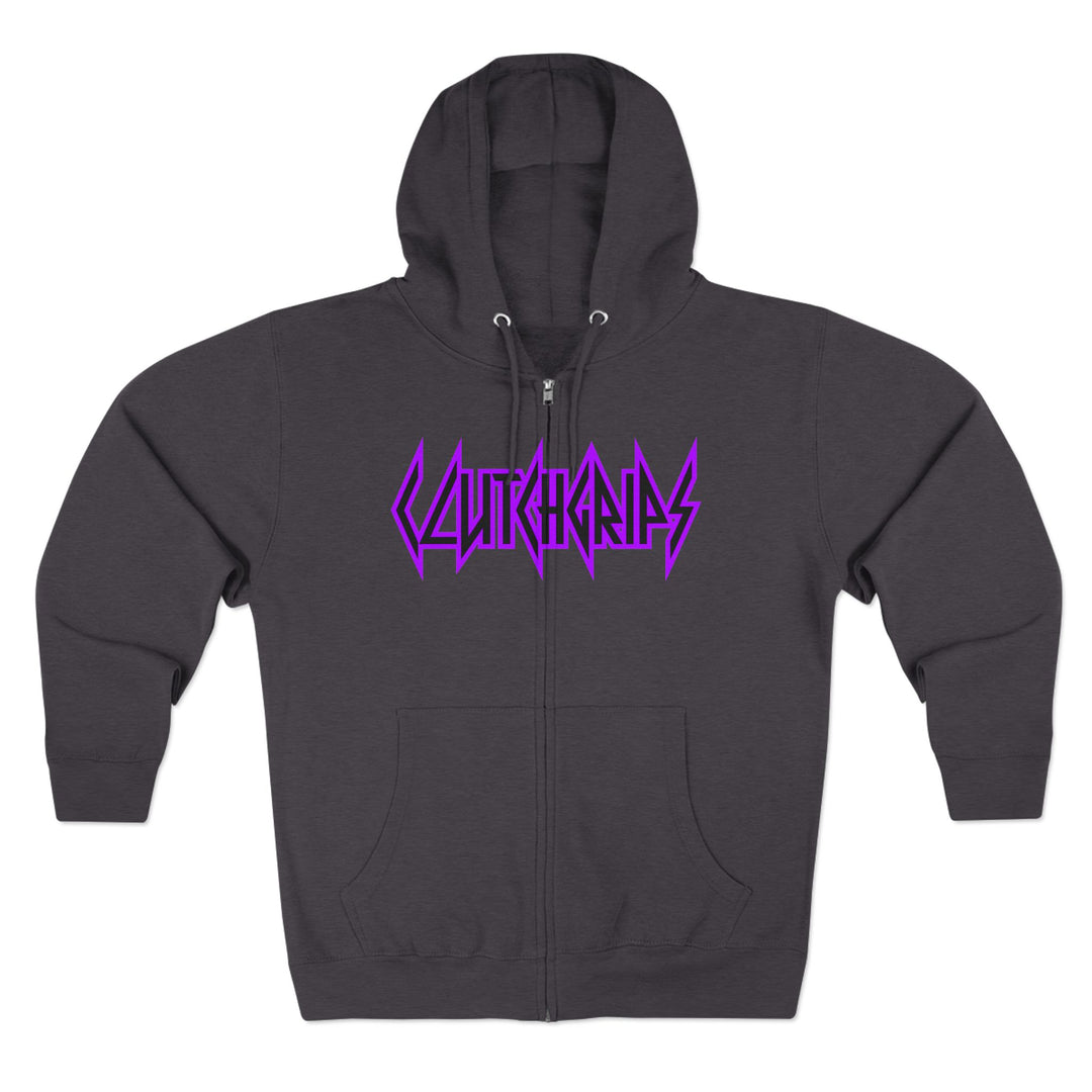 CG SKULL PURPLE NURPLE /LIFT OR DIE ZIP UP