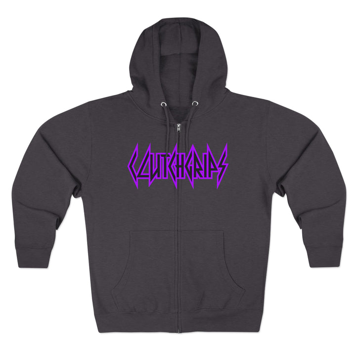 CG SKULL PURPLE NURPLE /LIFT OR DIE ZIP UP