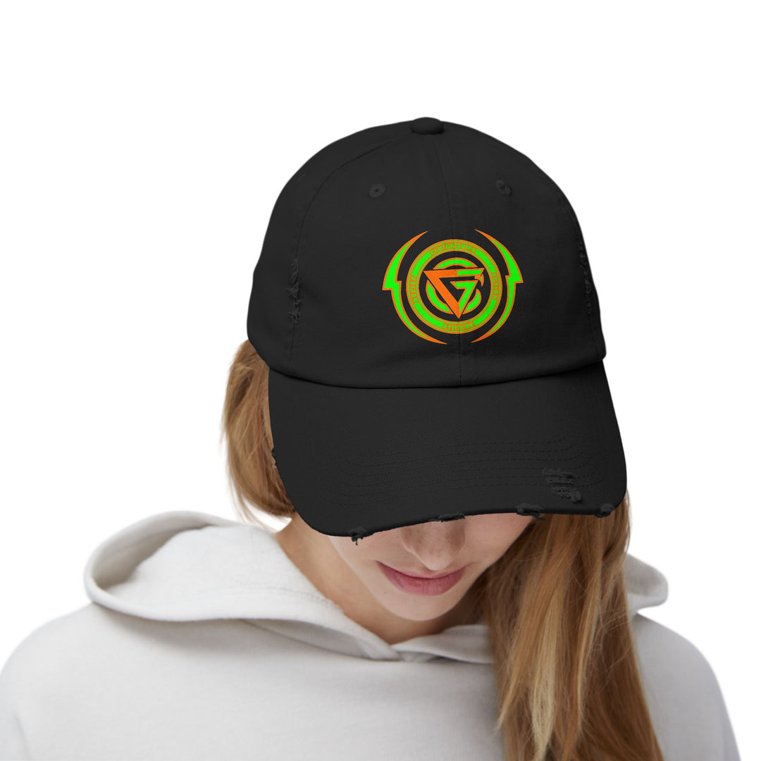 CG LOGO LIGHTNING ARCHES HYPER ORANGE GREEN /BELIEF ATTITUDE ACTION CAP