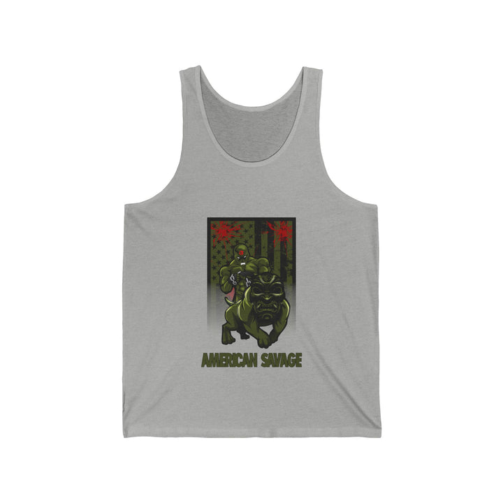 ANGRY DOG ARMY GREEN TANK FLAG/AMERICAN SAVAGE