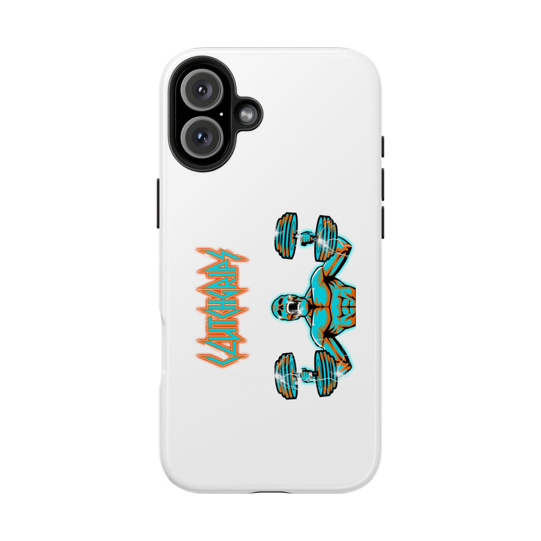 RIDE THE LIGHTNING MIAMI COLORS AQUA ORANGE PHONE CASE/CLUTCHGRIPS