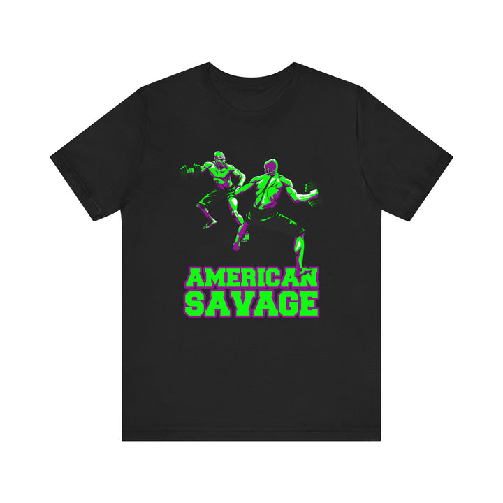 CG GREEN PURPLE MAN VS MAN /AMERICAN SAVAGE