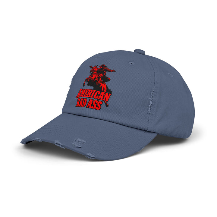 COWBOY OUTLAW RED/AMERICAN BADASS CAP