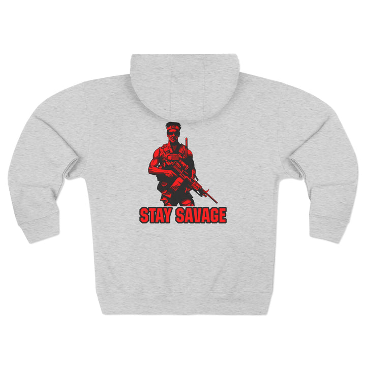 CG  NAVY SEAL TRIBUTE  RIP RED BLACK /DONT BE A BITCH ZIP UP