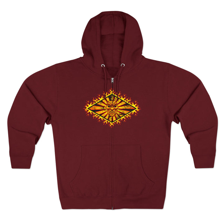 CG ANGRY DOG GOLD RED DIAMOND/AMERICAN SAVAGE ZIP UP