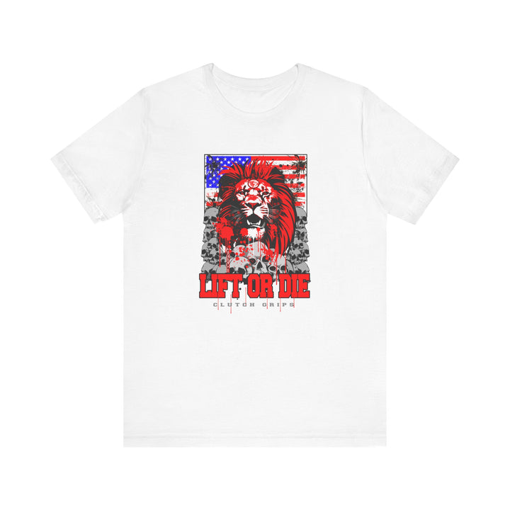 LIONHEART USA FLAG RED WHITE BLUE /LIFT OR DIE