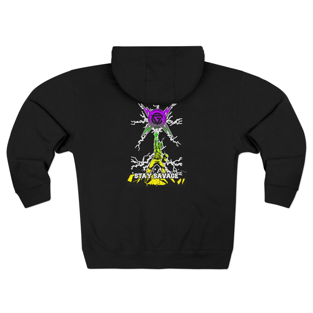 CG LIGHTNING KING YELLOW GREEN PURPLE /STAY SAVAGE ZIP UP