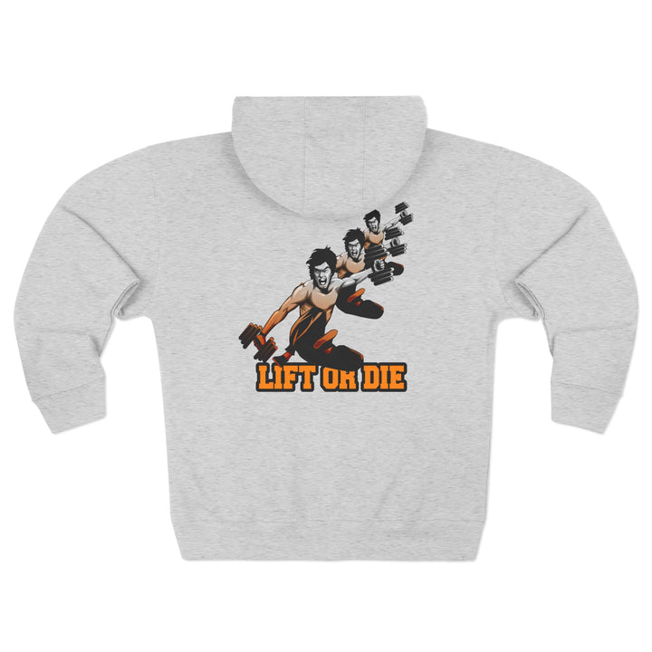 CG LIFT KICK ORANGE WHITE FADE /LIFT OR DIE ZIP UP