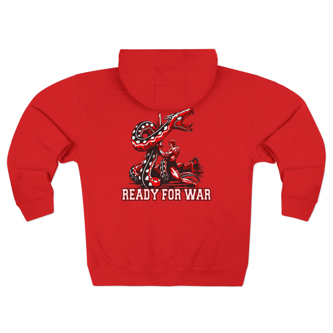 CG SERPENT SLAYER RED BLACK /READY FOR WAR ZIP UP