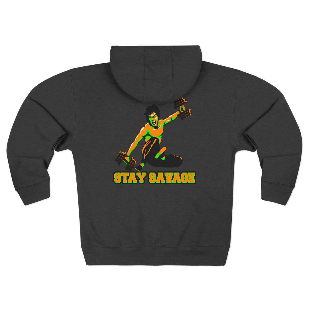 CG LIFT KICK ORANGE GREEN FADE/STAY SAVAGE ZIP UP
