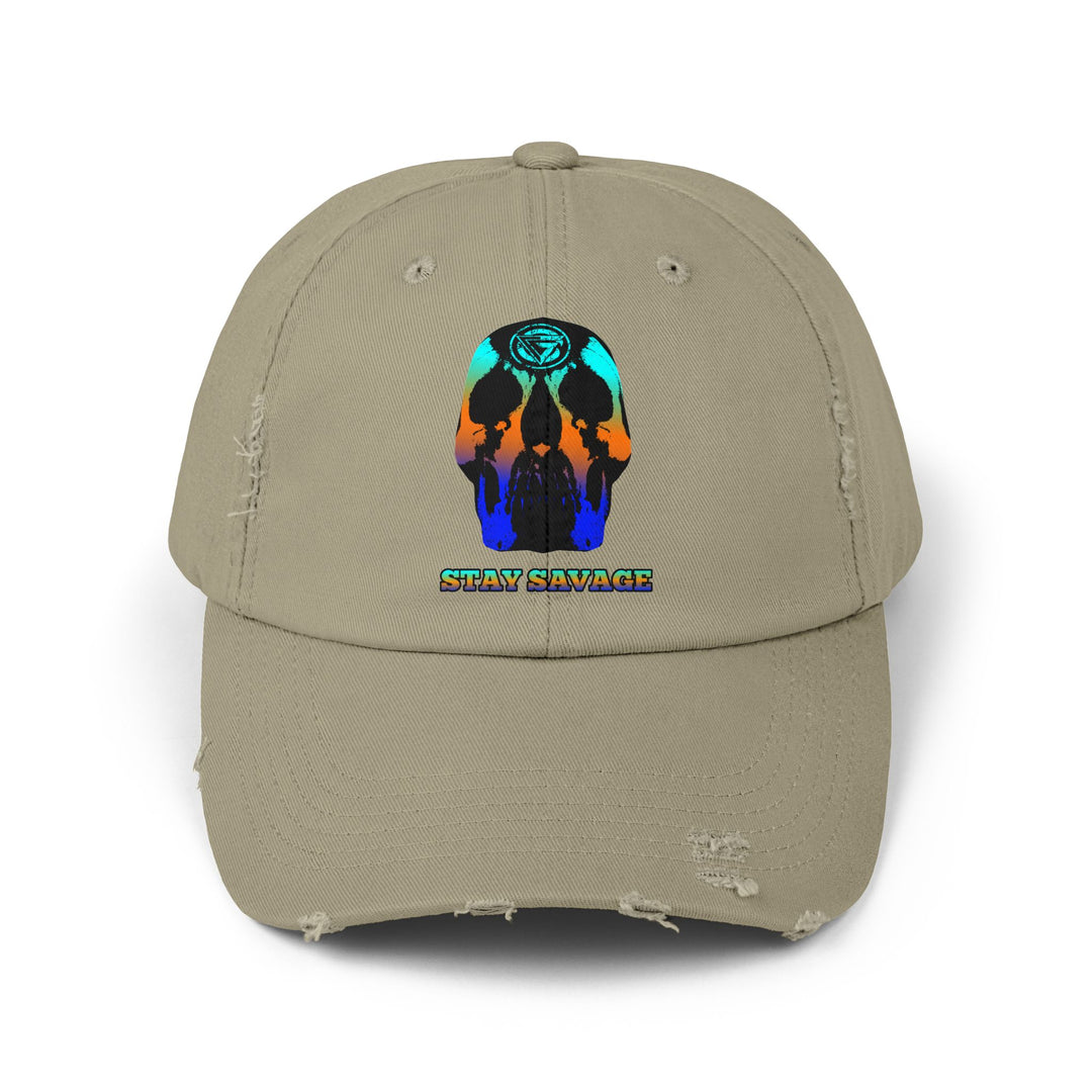 CG SKULL BLUE ORANGE AQUA FADE /STAY SAVAGE CAP