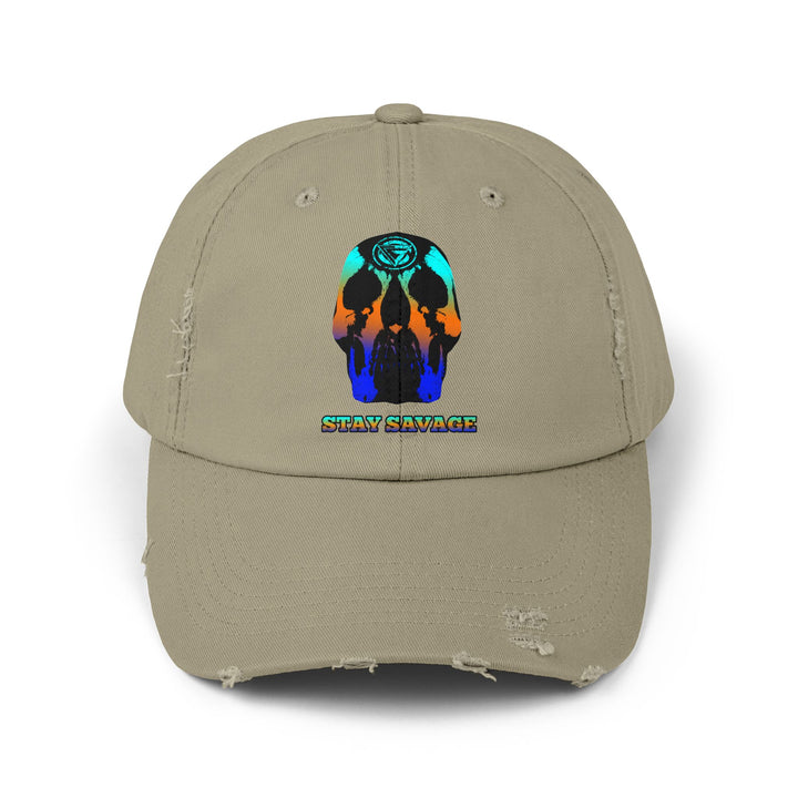 CG SKULL BLUE ORANGE AQUA FADE /STAY SAVAGE CAP