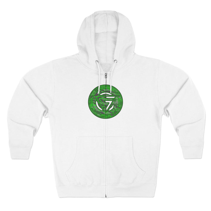 CG ANGRY DOG GREEN GREY CAMO /LIFT OR DIE ZIP UP
