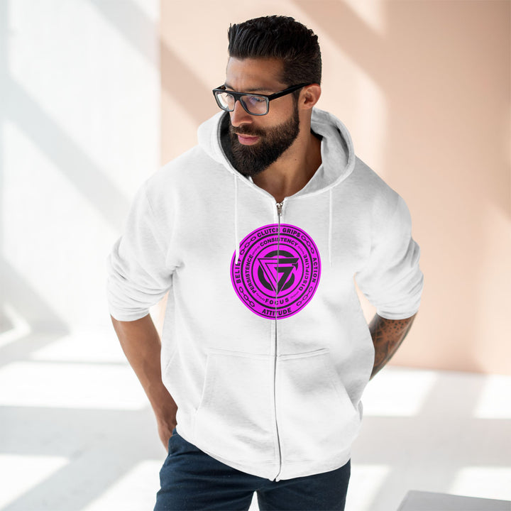 MAC WICK LIFT BURPLE 7 PILLARS FRONT /LIFT OR DIE ZIP UP