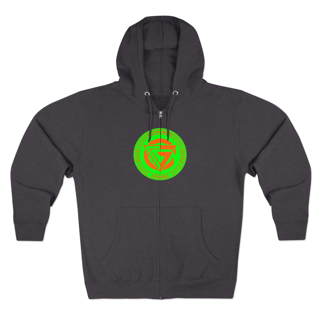 CG TIGER VS TIGER GREEN ORANGE /READY FOR WAR ZIP UP