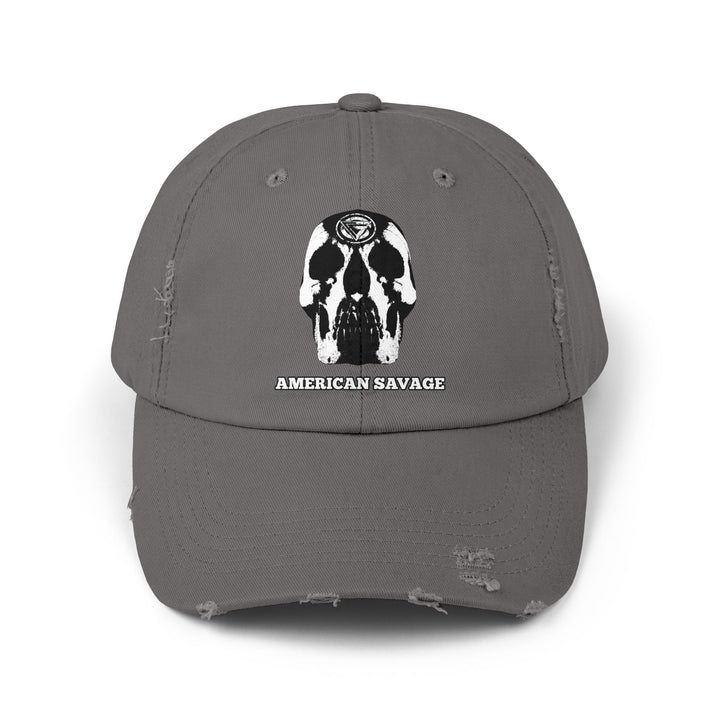 CG SKULL WHITE /AMERICAN SAVAGE CAP