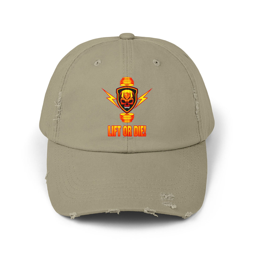 CG SKULL BELL SGL ORANGE GOLD /LIFT OR DIE CAP