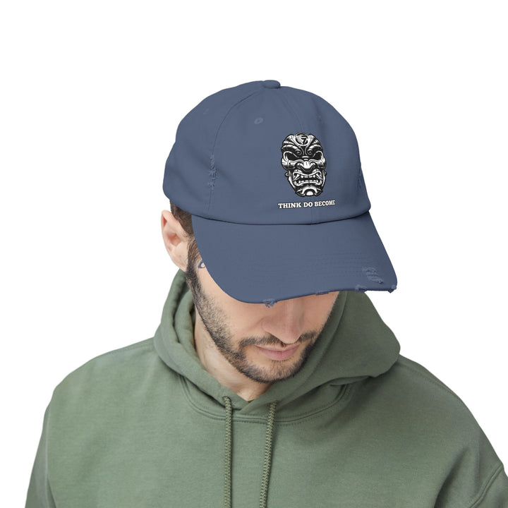 CG SAMURAI MASK WHITE BLACK /THINK DO BECOME CAP
