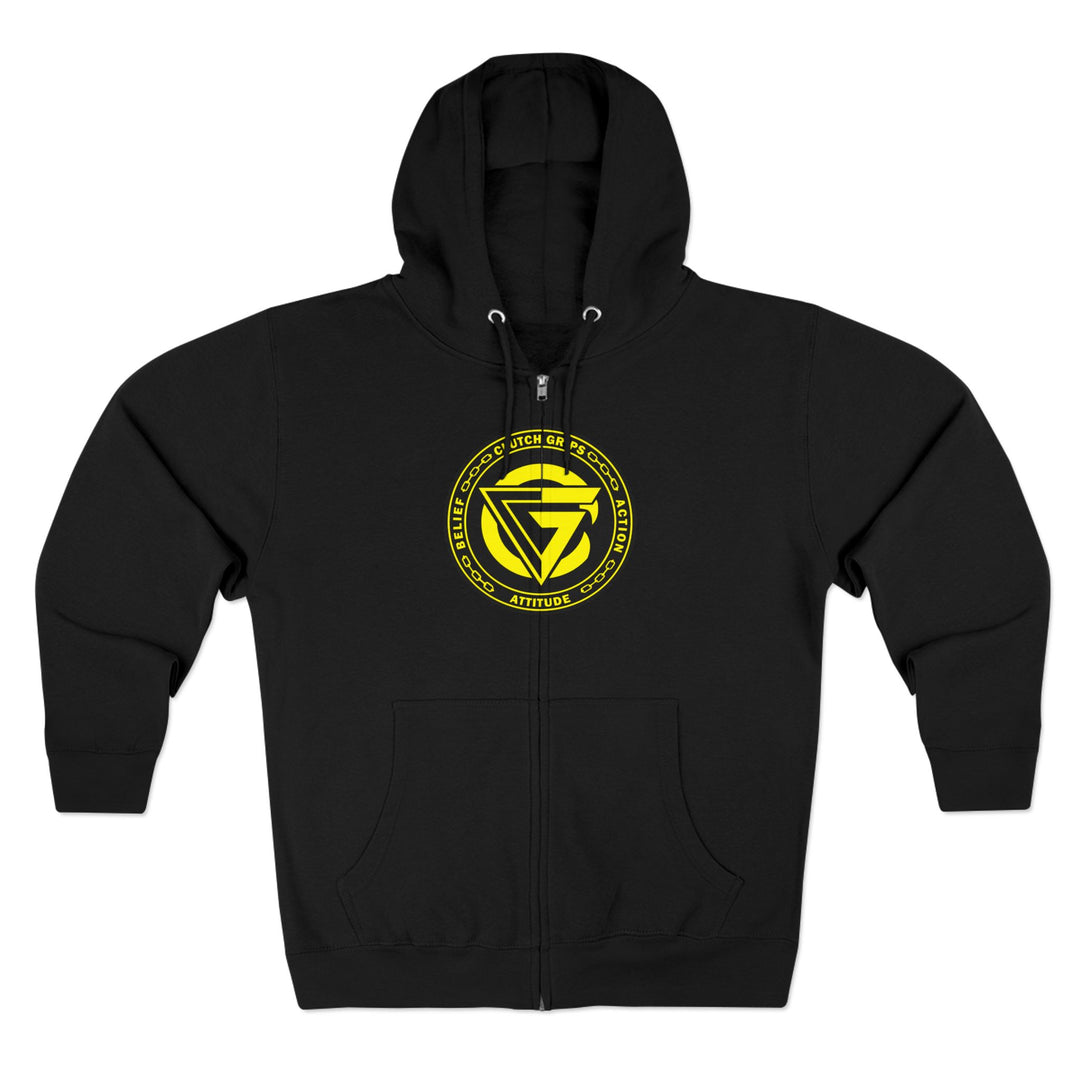 LIONHEART YELLOW BLACK /STAY SAVAGE ZIP UP