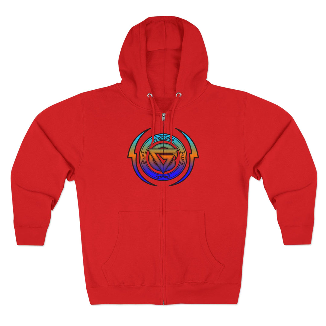 CG SKULLATOR BLUE ORANGE AQUA /WORLD DOMINATION ZIP UP