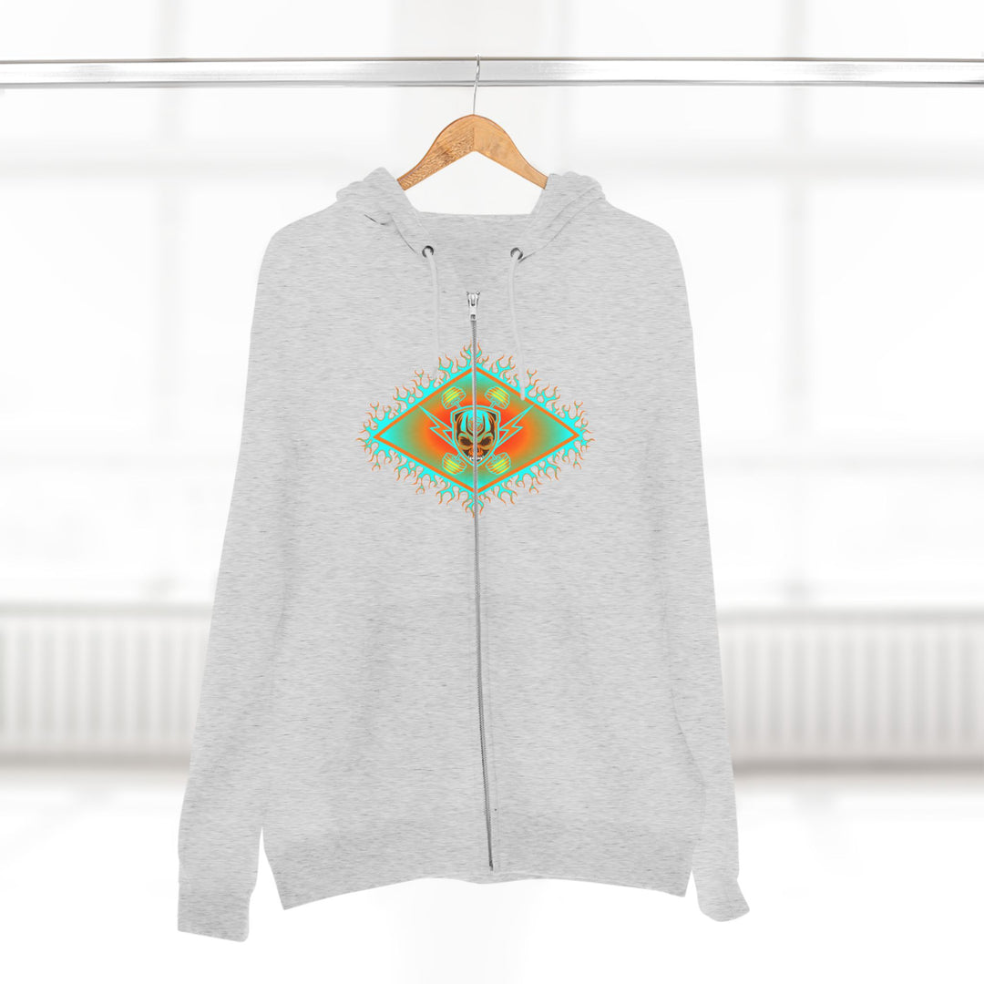 CG DIAMOND DBL BELL SKULL MIAMI COLORS /CLUTCHGRIPS ZIP UP