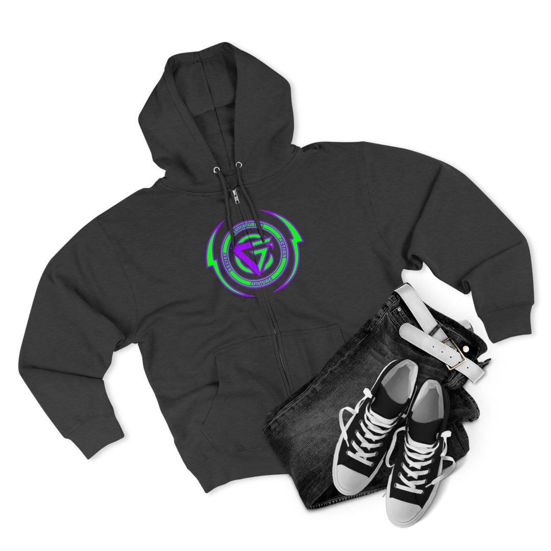 CG MAC JUMP PURPLE GREEN/LIFT HARDER ZIP UP