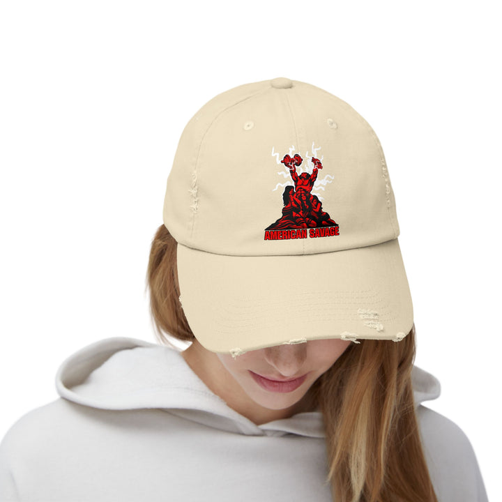 CG CONFIDENCE MAN RED/AMERICAN SAVAGE CAP