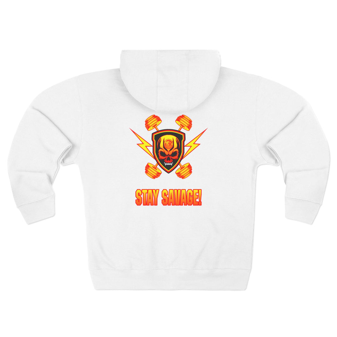 CG DBL SKULL BELL RED GOLD/STAY SAVAGE  ZIP UP