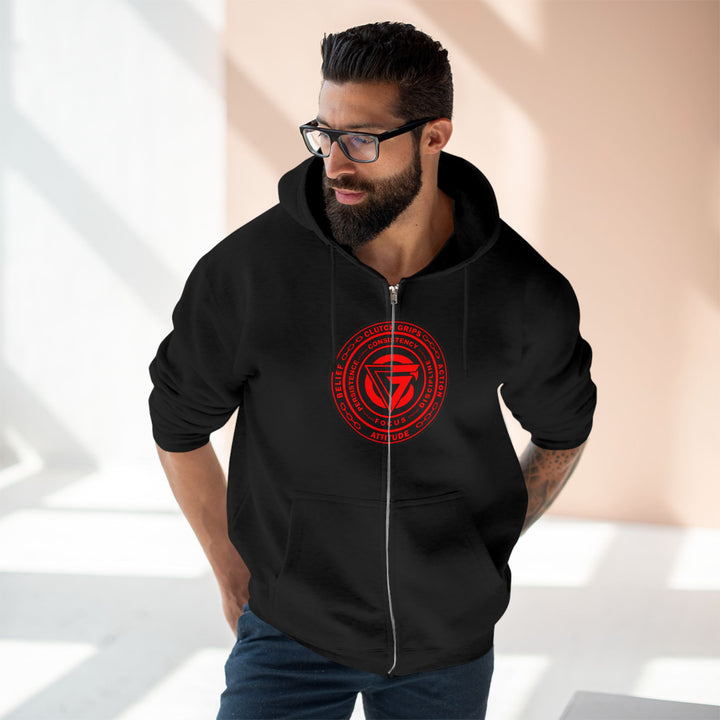 CG LION HEART RED BLACK /STAY SAVAGE ZIP UP