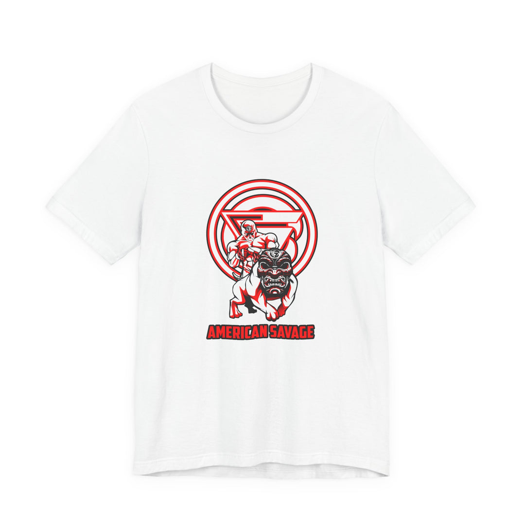 CG ANGRY DOG RED WHITE /AMERICAN SAVAGE